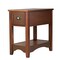 Modern Narrow End Table with Storage Drawer and Display Shelf